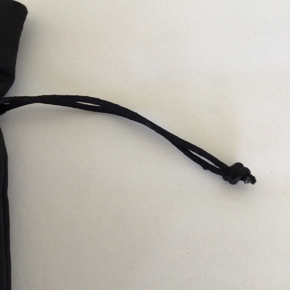 BLACK SATIN DRAWSTRING EVENING BAG - Picture 10 of 12